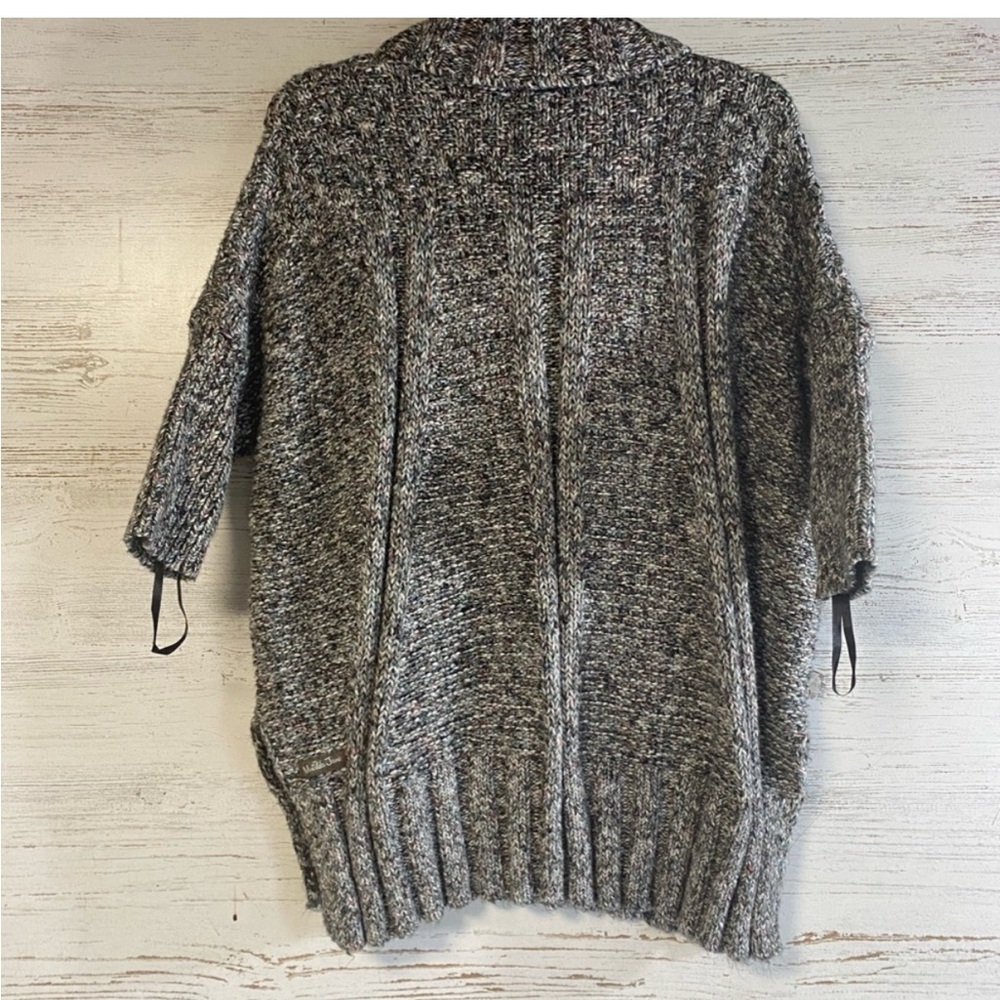 Matilda Jane Women's Cowl Neck Sweater - Black and Gray